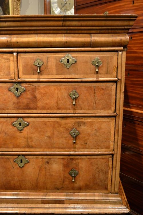 fig 1. Fabulous 18th Century Walnut Chest on Stand of lovely proportions and size