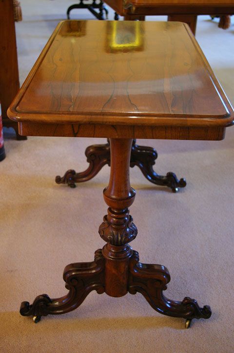 Beautiful Mid 19th Century Rosewood Library Table