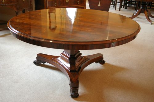 Rare 61 Inch 19th Century Rosewood Centre/dining Table Maker 
T G Seddon Grays Road London