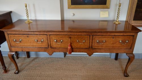 Fabulous 18th Century Oak Cabriole Leg Dresser Base with Wonderful Colour