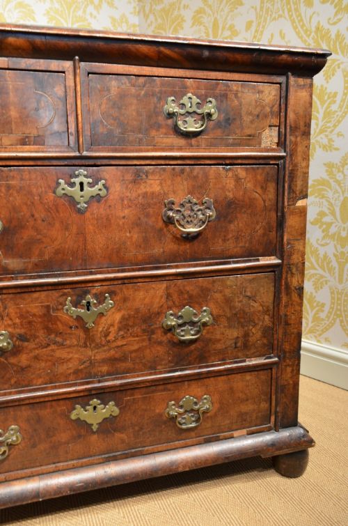 fig 1. Wonderful Early 18th Century Walnut Chest of Drawers