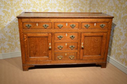 A Stunning Georgian Oak Cupboard Dresser Base.