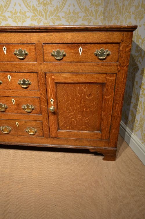 fig 1. A Stunning Georgian Oak Cupboard Dresser base.
