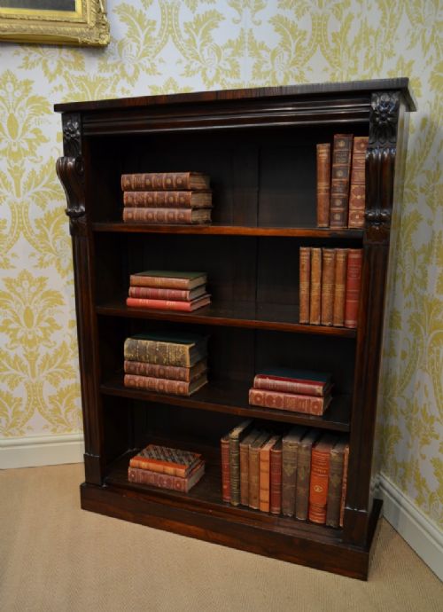 A Stunning 19th Century Rosewood Open Bookcase.
