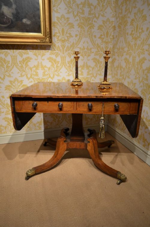 Wonderful Regency Rosewood Sofa Table/writing Table