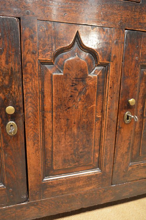 fig 1. Superb 18th Century Oak Cupboard Base Dresser