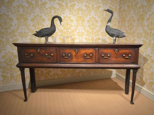 Fabulous 18th Century Oak Padfoot Dresser Base with Super Colour