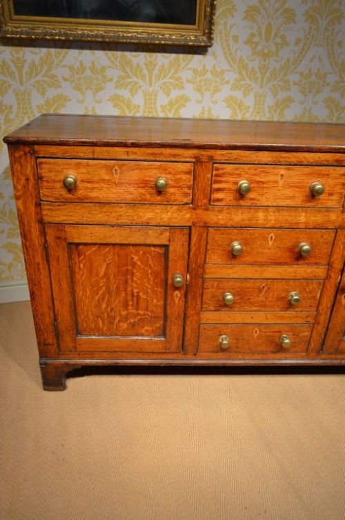 fig 1. Fabulous Oak Georgian Cupboard Dresser Base of great quality.