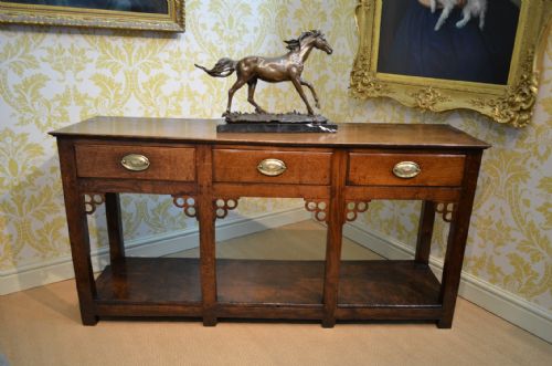 Beautiful 18th Century Oak Pot Board Dresser Base