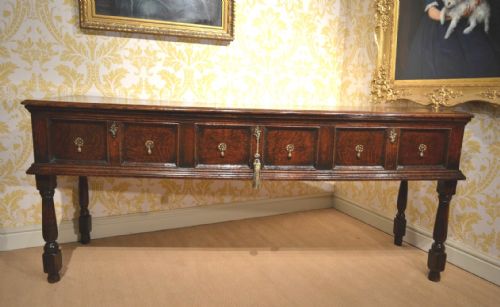 Beautiful 18th Century Oak Moulded Front Dresser Base with a Fabulous Rich Colour