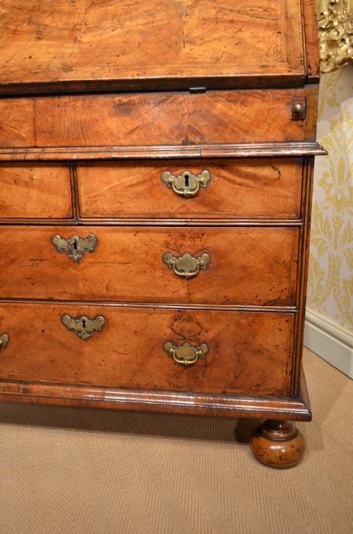 fig 2. Fabulous early 18th Century Walnut Bureau