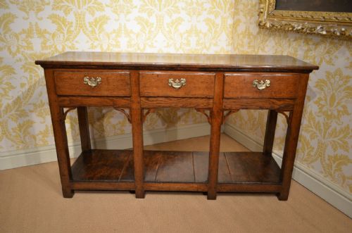 Charming 18th Century Oak Potboard Dresser of Wonderful Small Proportions and with a Fabulous Colour