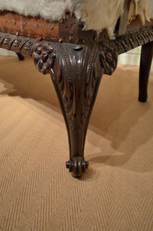 fig 1. A Stunning Two Seater Settee in the Chippendale Style Circa 1900.