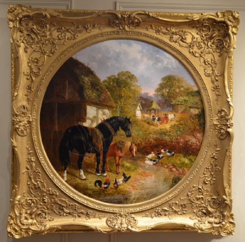 fig 1. Oil painting by JOHN FREDERICK HERRING JNR.
