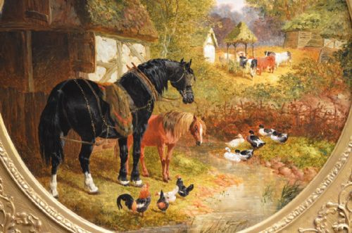 fig 2. Oil painting by JOHN FREDERICK HERRING JNR.