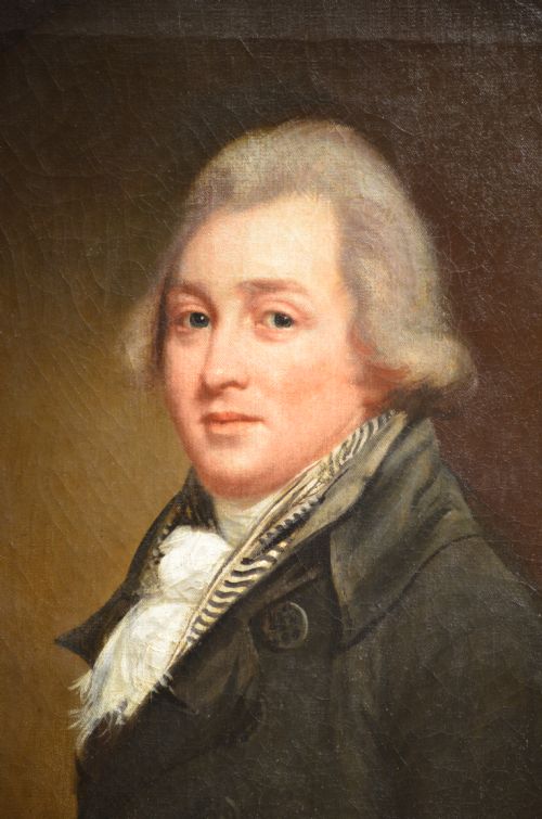 fig 2. Fabulous Portrait of Gentleman signed Thomas Beach 1736 - 1806