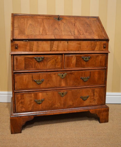 Superb 18th Century Walnut Bureau of Fabulous Small Proportions