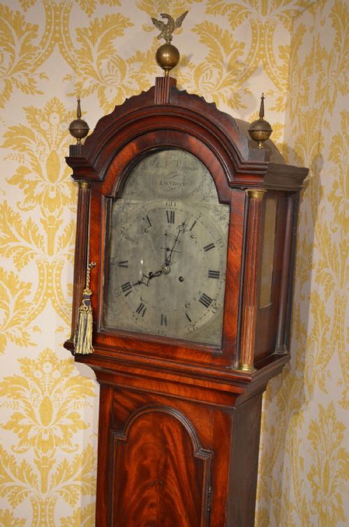 fig 3. 18th Century George Newman London Mahogany Longcase.