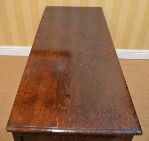 fig 1. Fine 17th Century Inlaid Oak Coffer