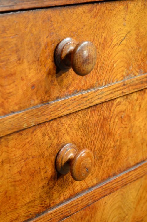 WONDERFUL EARLY 19TH CENTURY POLLARD OAK SECRETAIRE CHEST WITH FABULOUS COLOUR - ADDITIONAL PHOTO 7