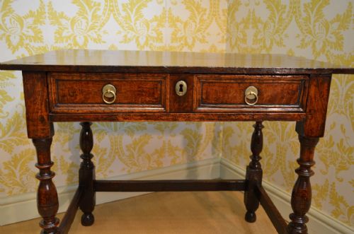 fig 1. Fabulous Late 17th Century Oak Side Table of good colour and superb patination