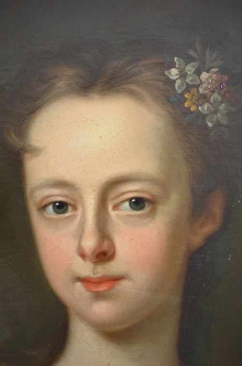 fig 1. Beautiful Portrait of a Lady Attributed to Michael Dahl (1646-1743)
