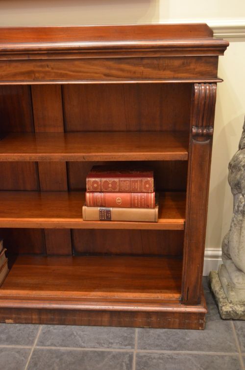 fig 1. Beautiful 19th Century Mahogany Dwarf Bookcase
