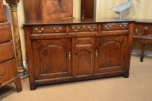fig 1. SOLD to a New Client. Georgian Oak Cupboard Dresser Base.