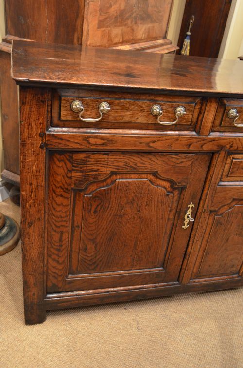 fig 2. SOLD to a New Client. Georgian Oak Cupboard Dresser Base.