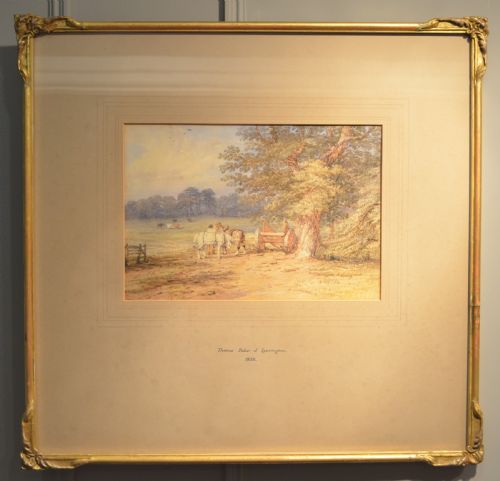 Beautiful 19th Century Watercolour by Thomas Baker of Leamington (1809 - 1869) Dated 1839