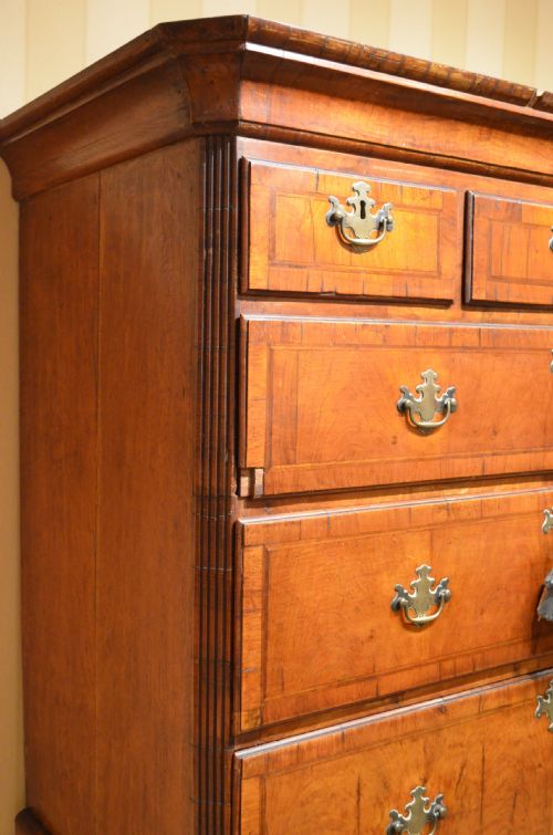 fig 2. Early 18th Century Walnut Chest on Chest