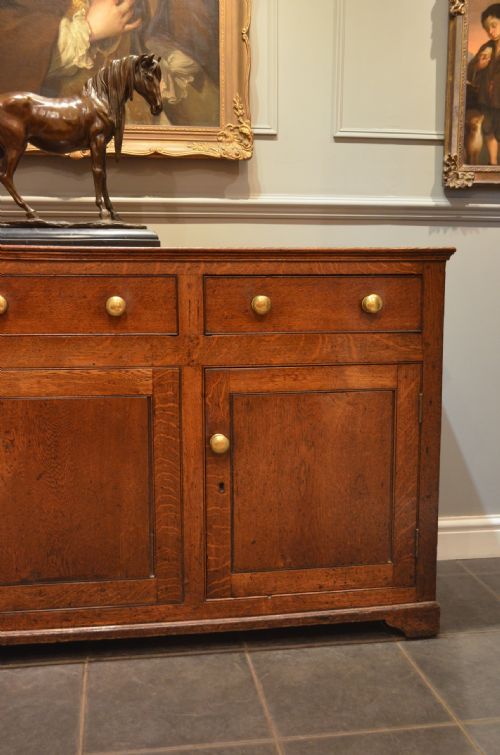 fig 2. Early 19th Century Oak Cupboard Dresser Base.
