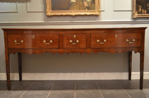 A Stunning Georgian Oak Country Dresser Base