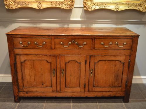 A Superb 18th Century Oak Cupboard  Dresser Base