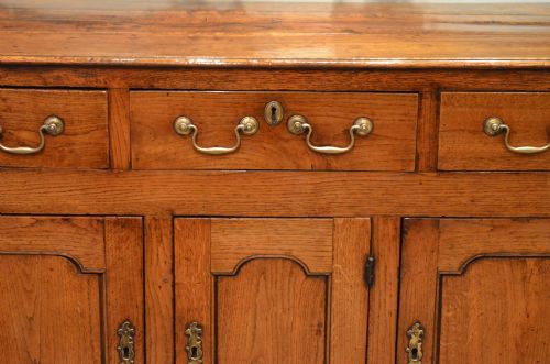 fig 1. A Superb 18th Century Oak Cupboard Dresser Base