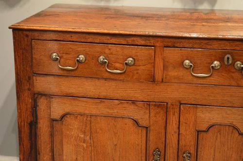 fig 2. A Superb 18th Century Oak Cupboard Dresser Base