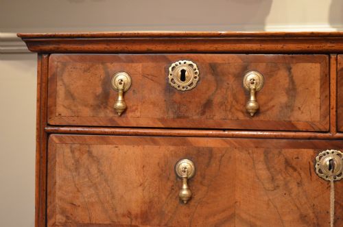 fig 2. Superb Early 18th Century Walnut Chest of Drawers