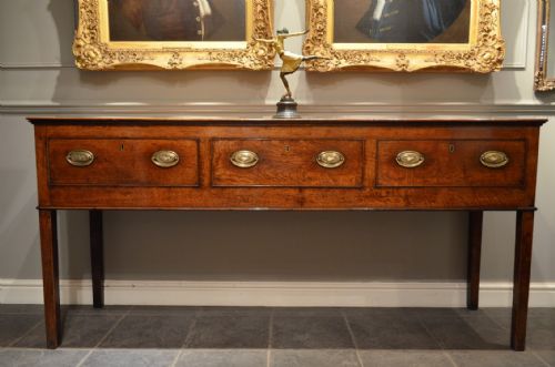 Stunning Georgian Oak Dresser Base with Great Proportions and Colour.