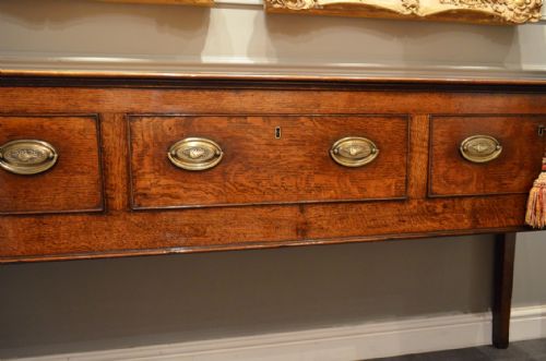 fig 1. stunning Georgian Oak Dresser Base with great proportions and Colour.