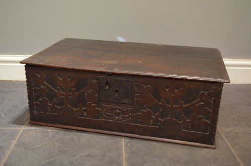 17th Century Oak Bible Box