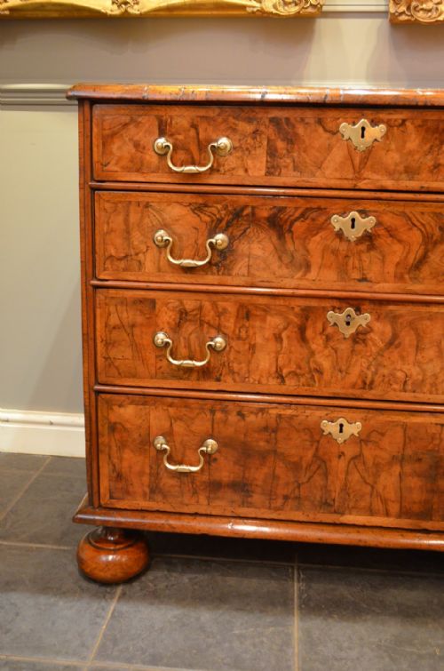 fig 2. Stunning Early 18th Century Walnut Chest of Drawers.