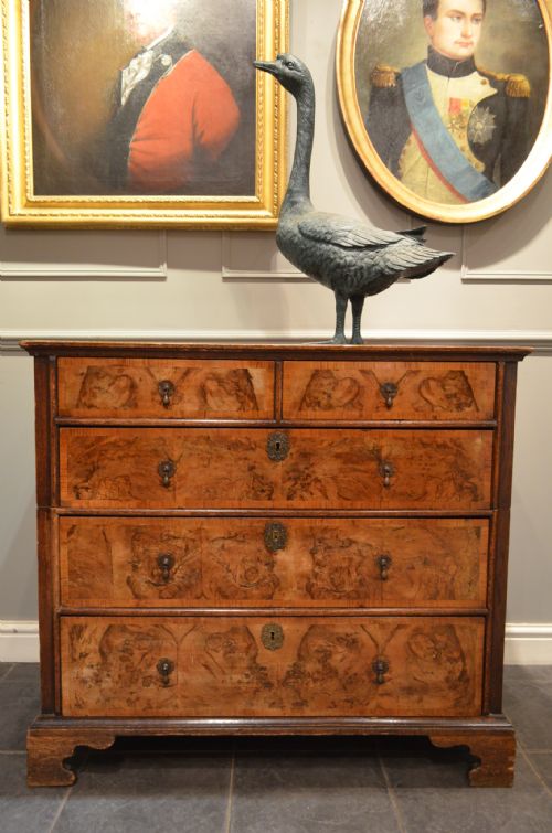Oxfordshire Walnut and Oak Chest of Drawers