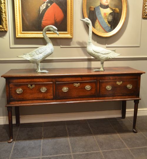 Georgian Oak Padfoot Dresser Base