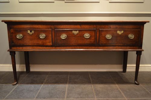 fig 1. Georgian Oak Padfoot Dresser Base