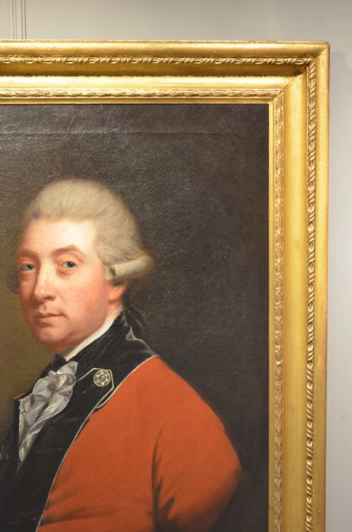 SUPERB 18TH CENTURY PORTRAIT OF ALEXANDER POPHAM BY THOMAS BEACH SIGNED - ADDITIONAL PHOTO 3