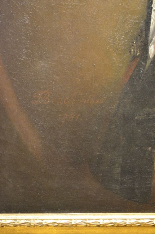 SUPERB 18TH CENTURY PORTRAIT OF ALEXANDER POPHAM BY THOMAS BEACH SIGNED - ADDITIONAL PHOTO 7