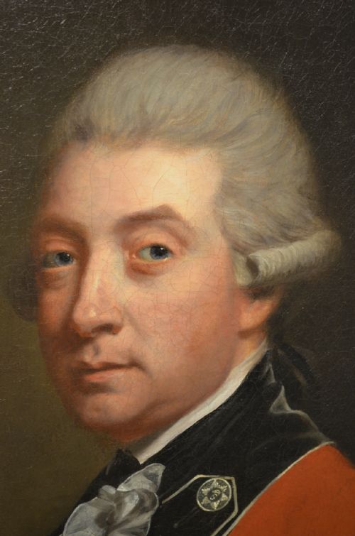 SUPERB 18TH CENTURY PORTRAIT OF ALEXANDER POPHAM BY THOMAS BEACH SIGNED - ADDITIONAL PHOTO 9