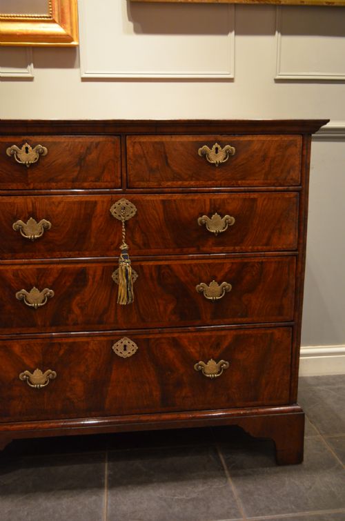 fig 2. Fabulous Early 18th Century Walnut Chest of Drawers