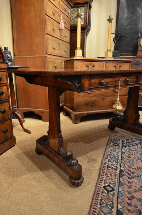 fig 2. William IV Rosewood Library table .