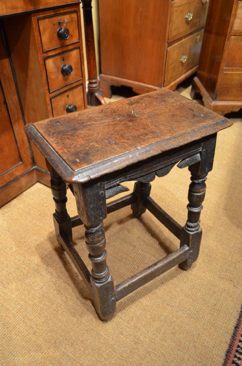 Rare 17th Century Joint Stool